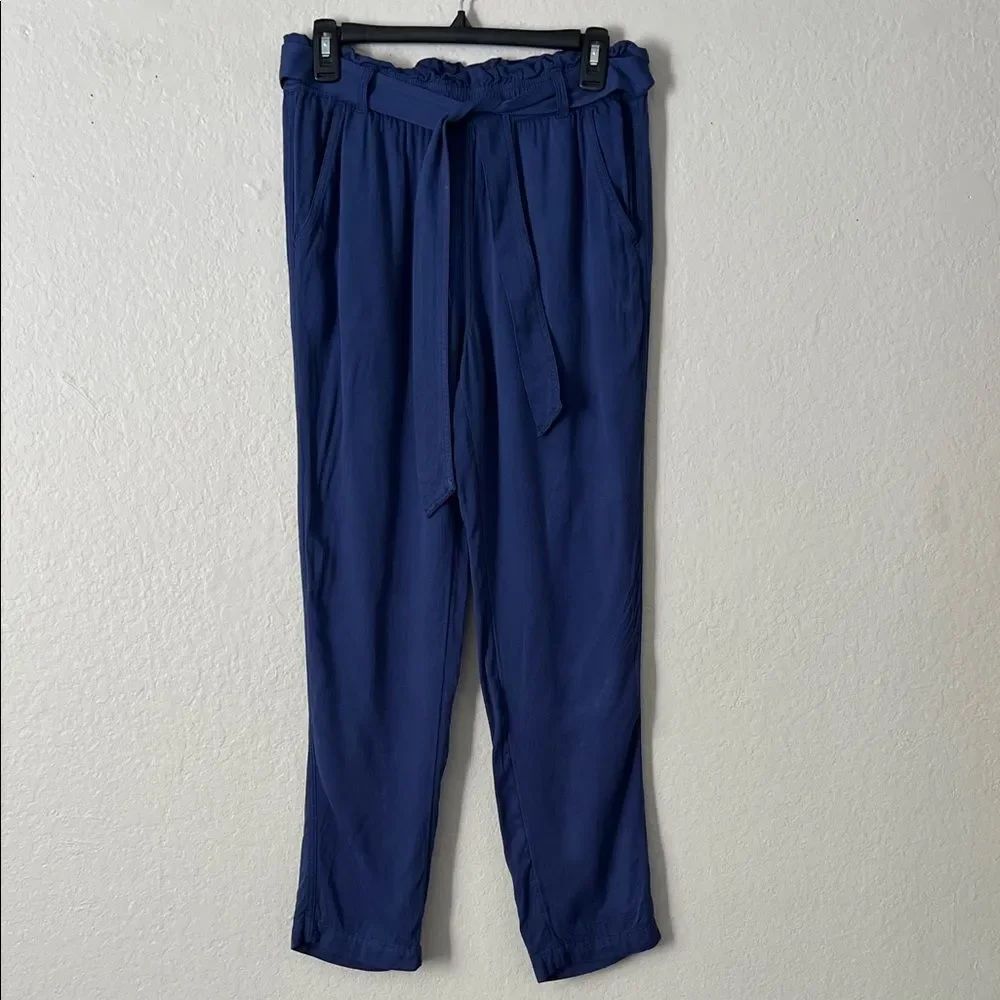 Like New! Aerie Tapered Fit High Rise Peg Trousers Navy in Size S/P